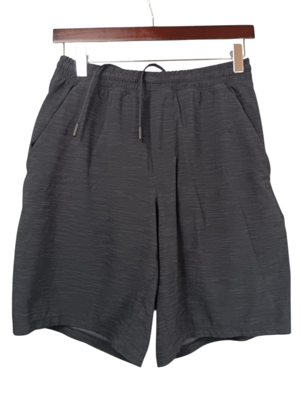 LULULEMON Pace Breaker Men's Black Athletic Shorts Size M Pockets Training